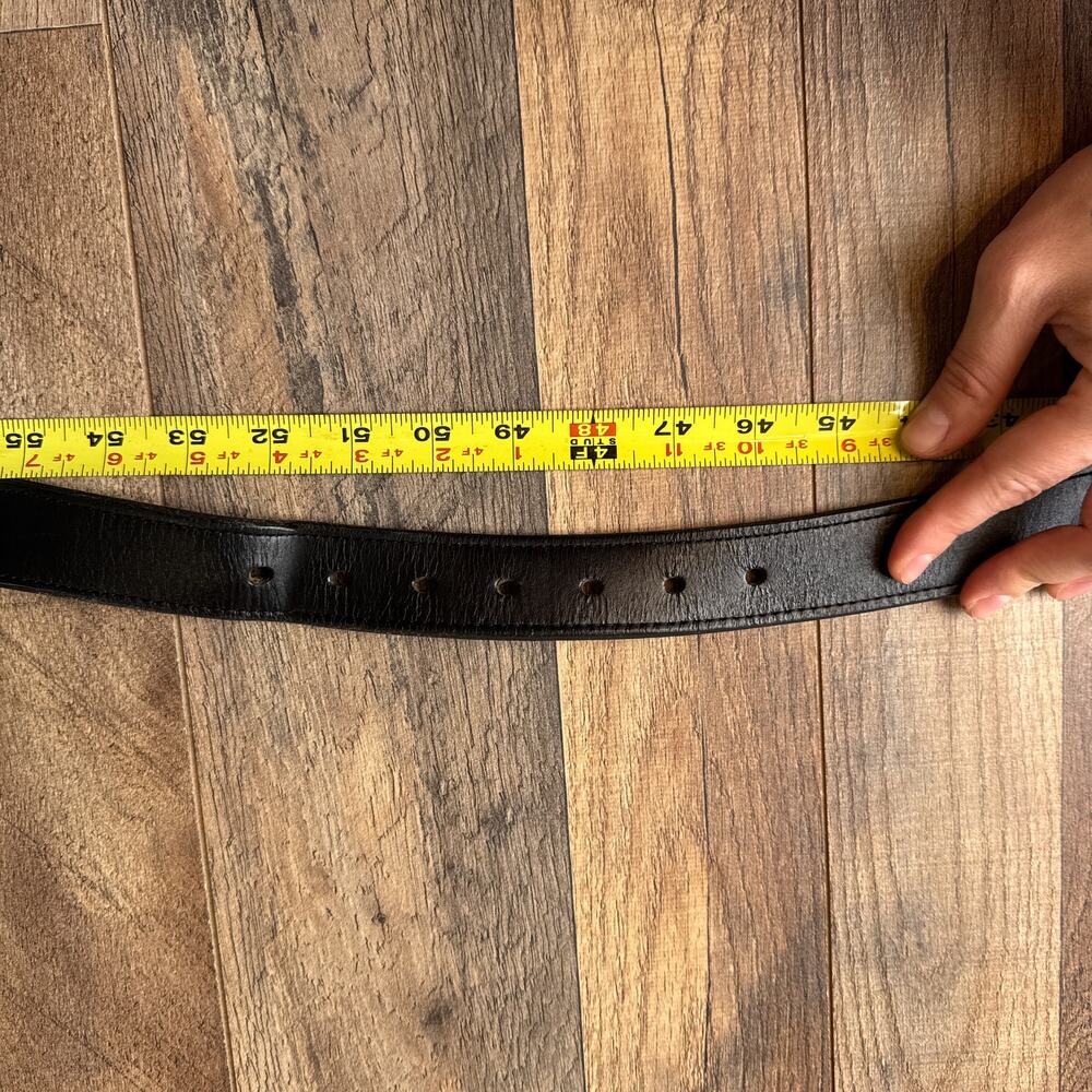 Duluth Trading‎ Co Lifetime Leather Belt Men's 46 Black Solid Brass Buckle 6776 - Picture 10 of 13